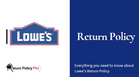 Lowes Return Policy