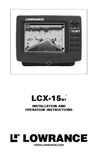 Download Lowrance X15Mt User Guide 