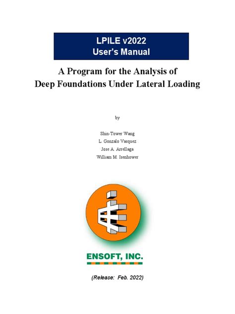 lpile technical manual 2022