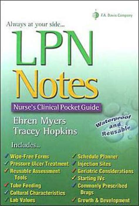 Read Lpn Notes Nurses Clinical Pocket Guide Daviss Notes Book 