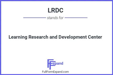 Lrdc Full Form