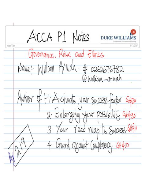 lsbf acca p1 class notes