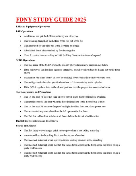 Lt Study Guide Fdny