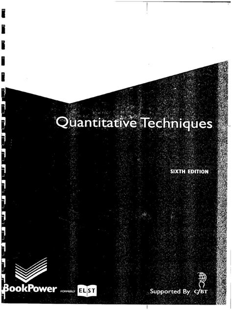 Lucey T Quantitative Methods 6th Edition