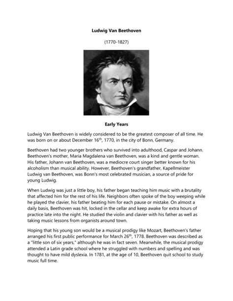 ludwig van beethoven biography indonesia executioner