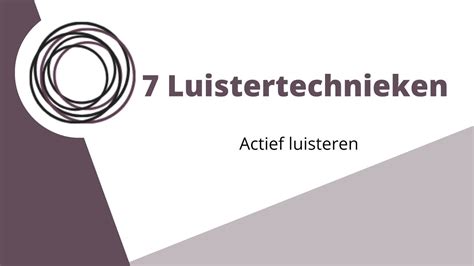 luistertechnieken