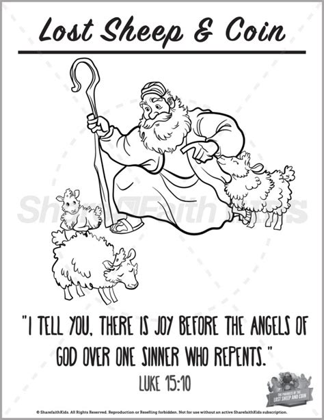 luke 15 coloring sheet