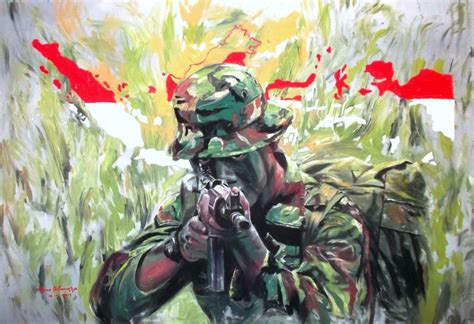 lukisan tentara indonesia