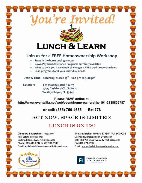 lunch and learn invitation email