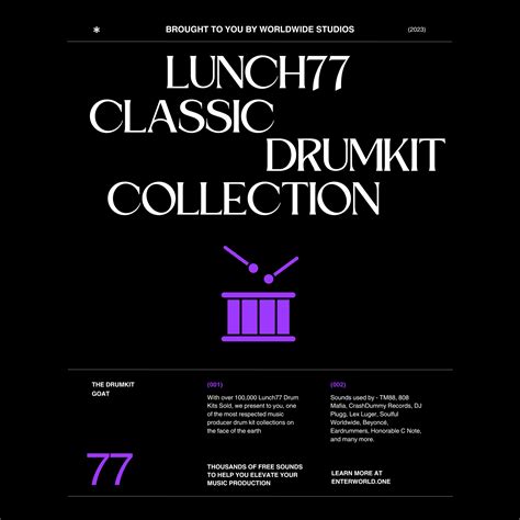 Lunch77 Drum Kit