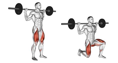 Lunges With Barbell