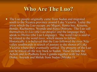 Luo Myth Of Origin