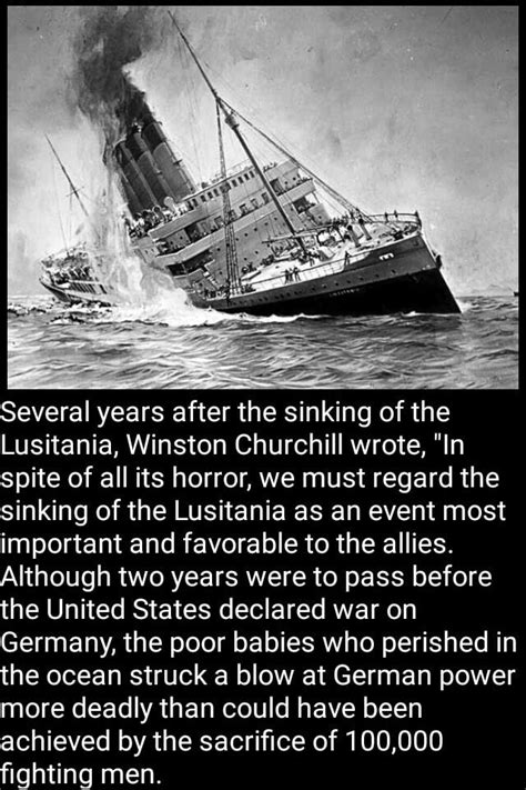 Lusitania Sinking Quotes