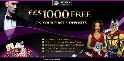 luxury casino deposit 1 get 20 fwva