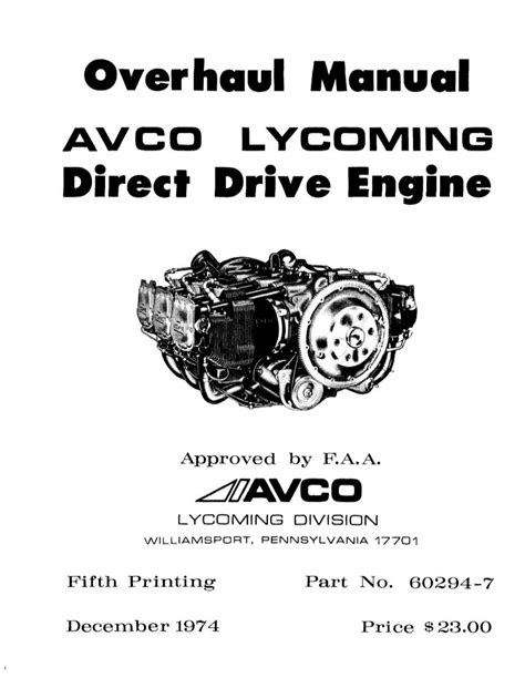 Read Online Lycoming Direct Drive Overhaul Manual Monticellofc 