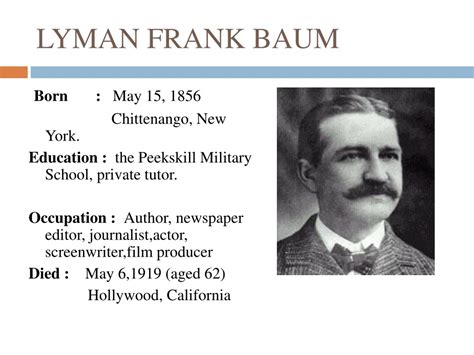 lyman frank baum biography