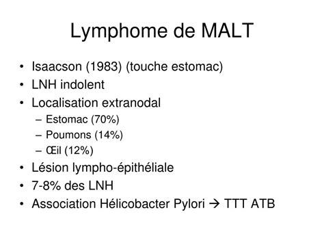 Lymphome De Malt