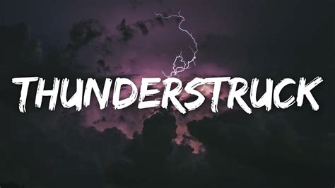 Lyrics For Thunderstruck