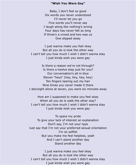 lyrics gay
