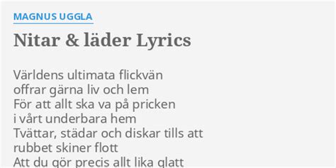 lyrics nitar och