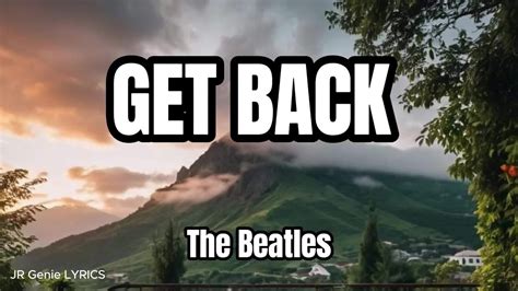 Lyrics Of Get Back