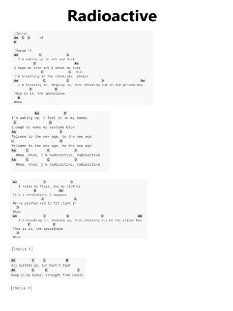 Lyrics Of Radioactive