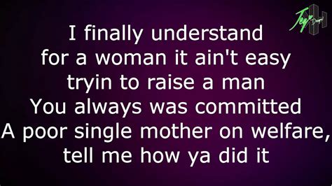 Lyrics Tupac Dear Momma