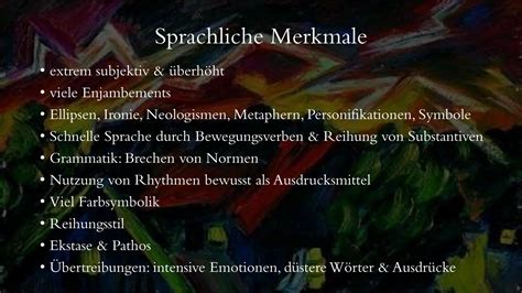Lyrik Des Expressionismus