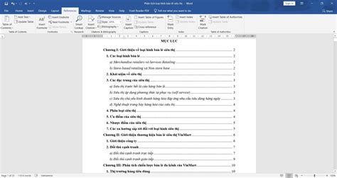 mục lục | Cch to mc lc t ng trong