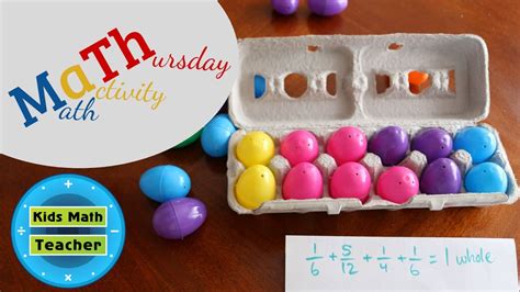 M A Th With Egg Cartons And Fractions Egg Carton Fractions - Egg Carton Fractions