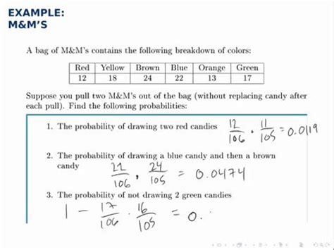 M Amp M Probability Worksheet By Megan Glasco M M Probability Worksheet - M&m Probability Worksheet