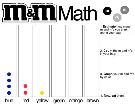 M And M Math Worksheets   M Amp M Math Themed Activities By Saddle - M And M Math Worksheets
