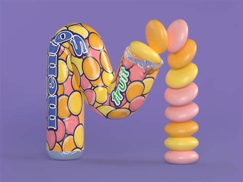 M Is For Mentos By Noah Camp On Dribbble - Mentos 4d