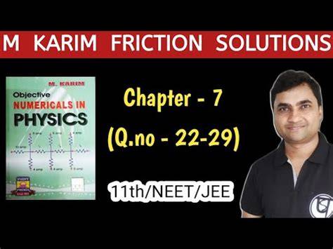 M Karim Physics Solution Of Class 11