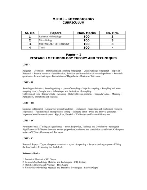 m phil microbiology