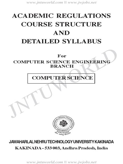 M Tech Computer Science Syllabus