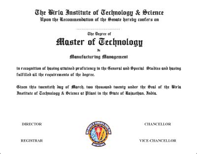 M Tech Degree Manufacturing Technology Nit Trichy