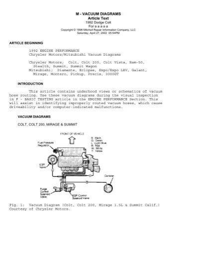 m vacuum diagrams article text