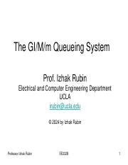 Download M M 1 And M M M Queueing Systems University Of Virginia 