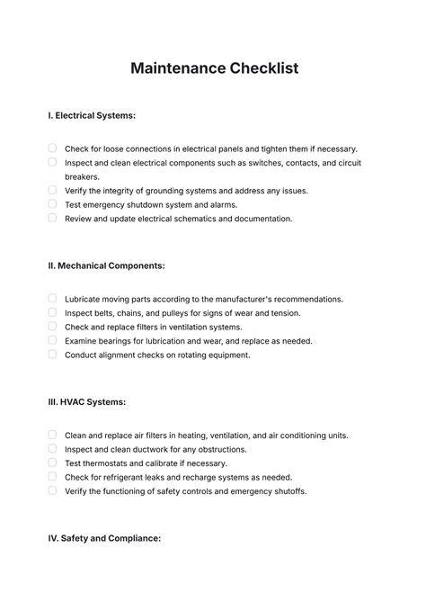 m1095 service checklist