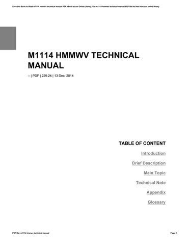 m1114 technical manual