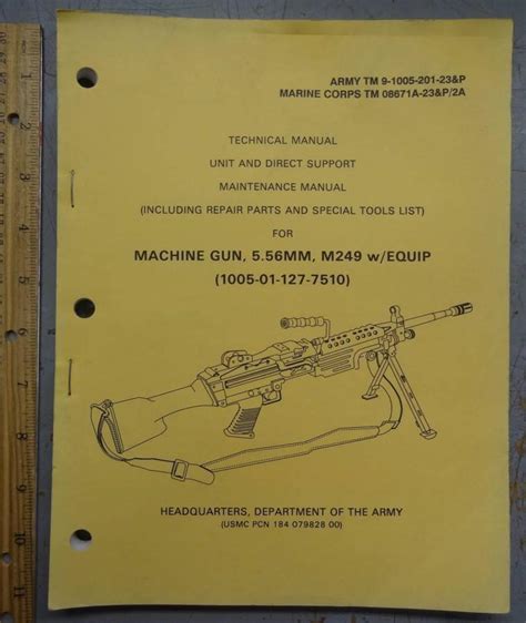 M249 Machine Gun Technical Manual