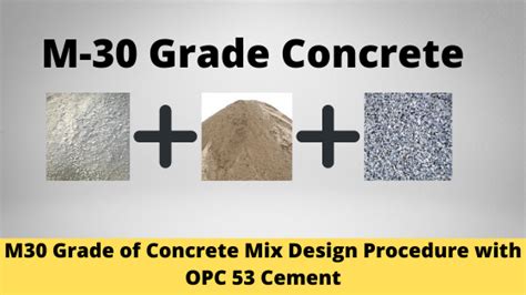 M30 Grade Concrete