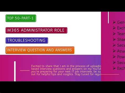 M365 Administrator Interview Questions