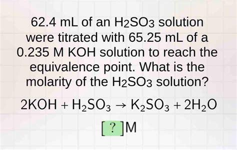 mL 0,2 M H 2SO 3 çözeltisin 0,2 M NaOH çözeltisi ile titrasyonunda; H 2SO 3 H ++ HSO 3 - Ka 1= 1.