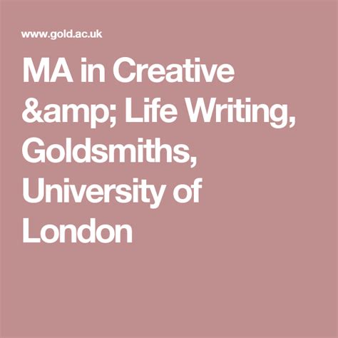 Ma Creative Writing Amp Education Goldsmiths University Of Creative Writing Education - Creative Writing Education