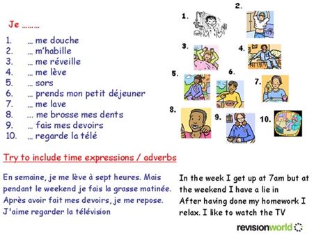 Ma Routine A1 French Paragraph Blank Exercise From Fill In The Blanks Paragraph Exercises - Fill In The Blanks Paragraph Exercises