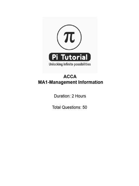 Ma1 Management Information Sample Exam And Answers