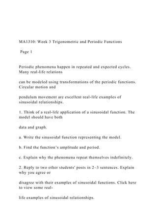Ma1310 Unit 2 Assignment 1