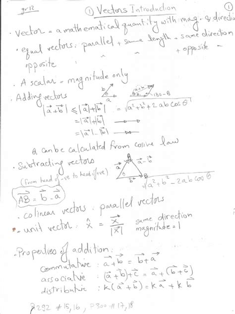 Ma40sa Vectors Notes Mr F Teach